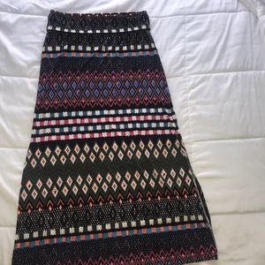 Aeropostale Aztec Pattern Maxi Skirt